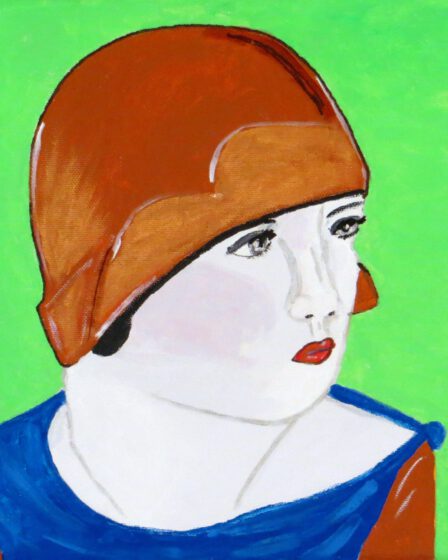 Frau mit Zigarette
